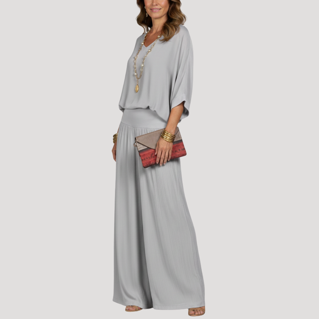 Pascale | Completo Pantaloni Donna Due Pezzi Ampio Elegante
