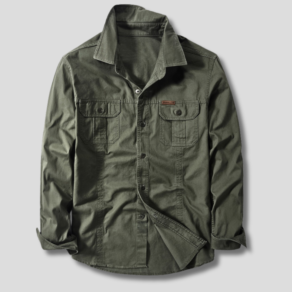 Stefano | Camicia cargo con due tasche sul petto da uomo