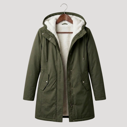 Ana | Parka Donna con Cappuccio Foderato in Pile