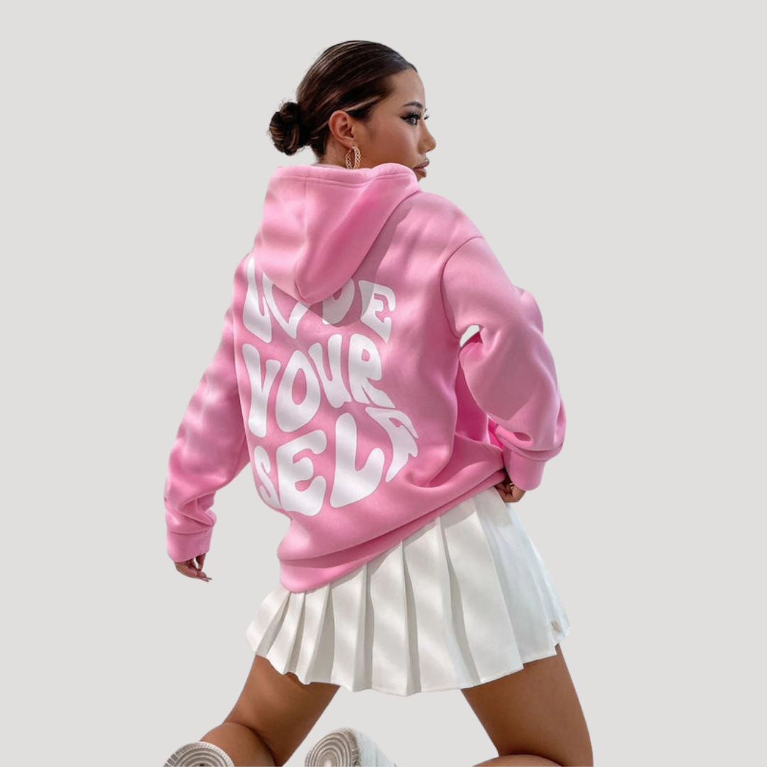 Flora | Felpa con Cappuccio Donna Casual Maniche Lunghe