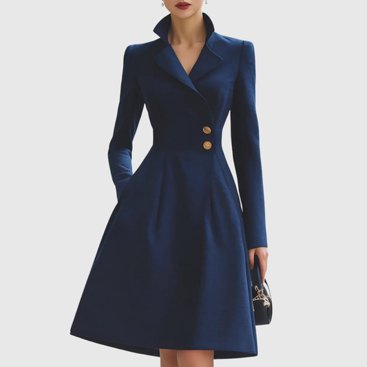 Winifred | Robe Blazer Donna Cintrata Maniche Lunghe Elegante