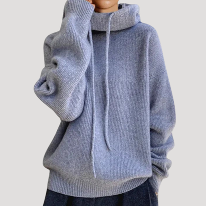 Maryse | Pull Donna Cocooning con Cappuccio Casual