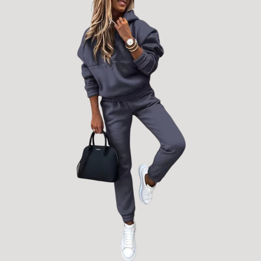 Helena | Completo Sportivo Donna Felpa con Cappuccio e Pantaloni