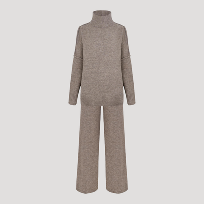 Gina | Completo Donna in Maglia Pullover Oversize e Pantaloni Larghi