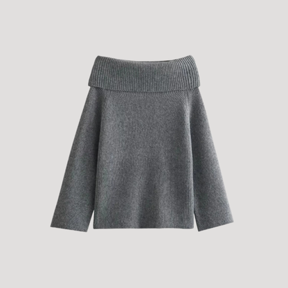 Fatima | Maglione Donna A Costine Con Spalle Scoperte