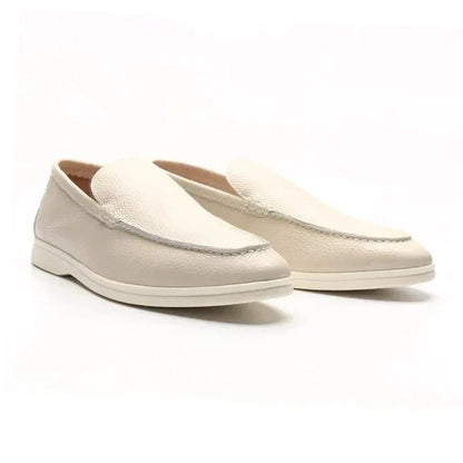 Orazio | Mocassini slip-on con suola bianca da uomo