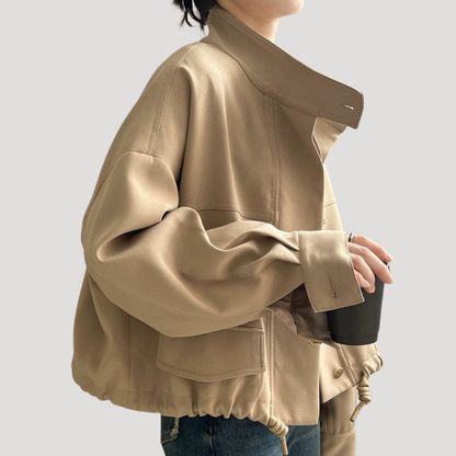 Beatrice | Giacca Casual Donna Bottonata con Orlo a Corda
