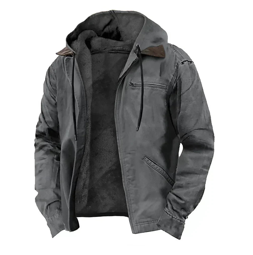 Wilhelm | Giacca con cappuccio e zip da uomo