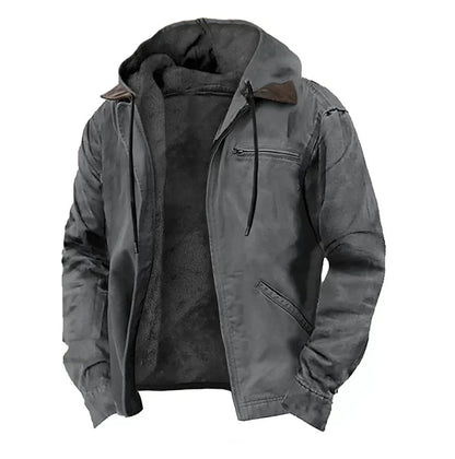 Wilhelm | Giacca con cappuccio e zip da uomo