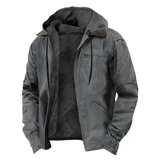 Wilhelm | Giacca con cappuccio e zip da uomo