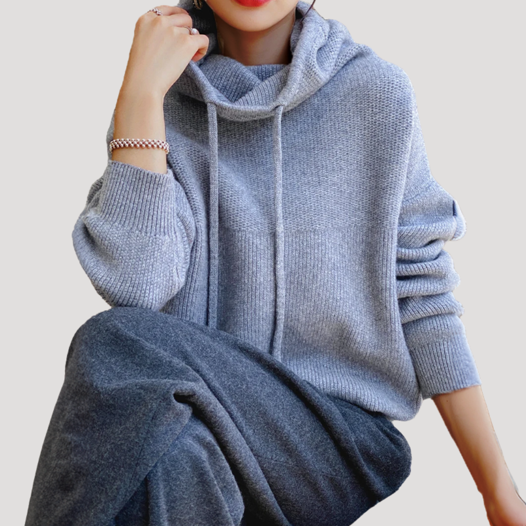 Margaret | Maglione Donna Oversize con Cappuccio Casual