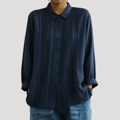 Solene | Camicia in Lino Donna Chic con Pizzo