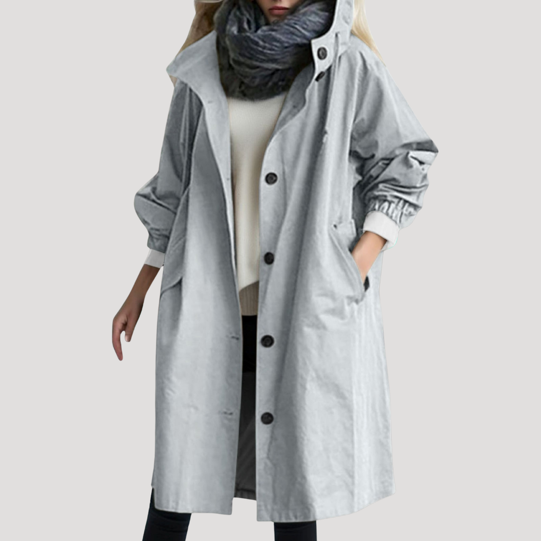 Noelle | Cappotto Donna Bottonato con Cappuccio