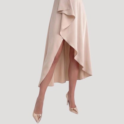 Irene | Robe Midi Cache-Cœur Femme Col V