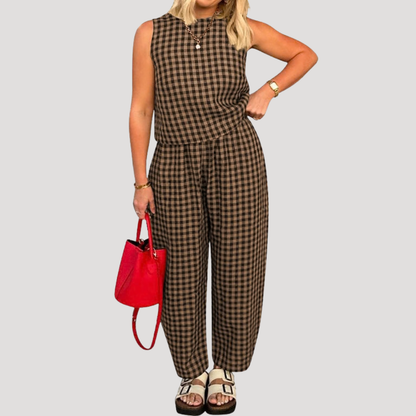 Sabrina | Completo Donna Vichy Pantalone Casual