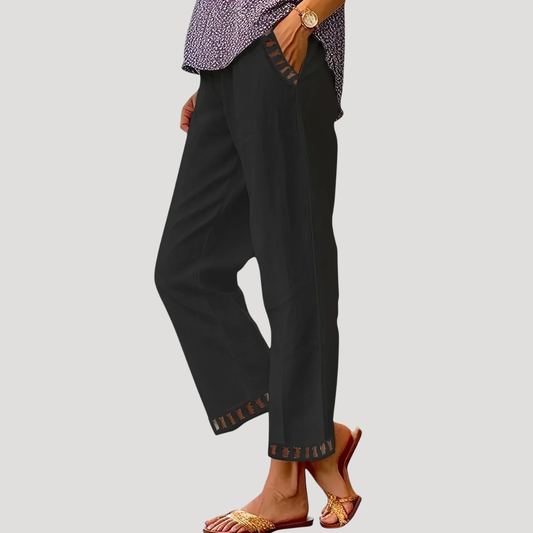 Mila | Pantalone Dritto Donna Confortevole con Tasche