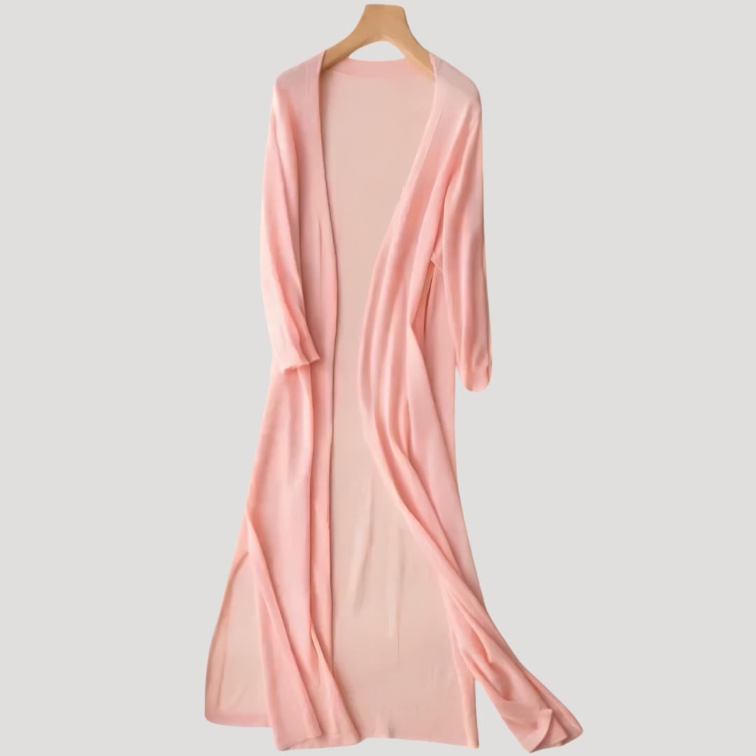 Aurora | Cardigan Lungo Donna Aperto Davanti