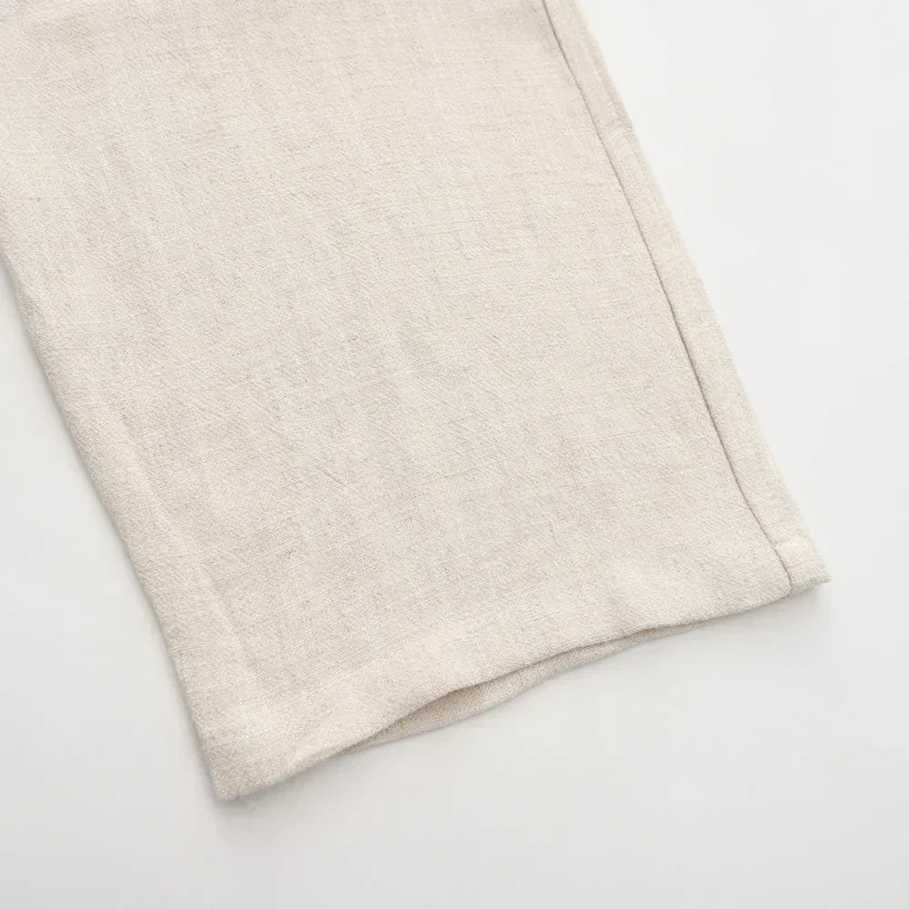Enzo | Pantaloni a gamba dritta con coulisse e vita elastica da uomo
