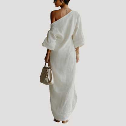 Anne Sophie | Abito Lungo Elegante a Una Spalla