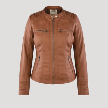 Lisette | Giacca Biker Donna Slim Fit con Dettagli Zip
