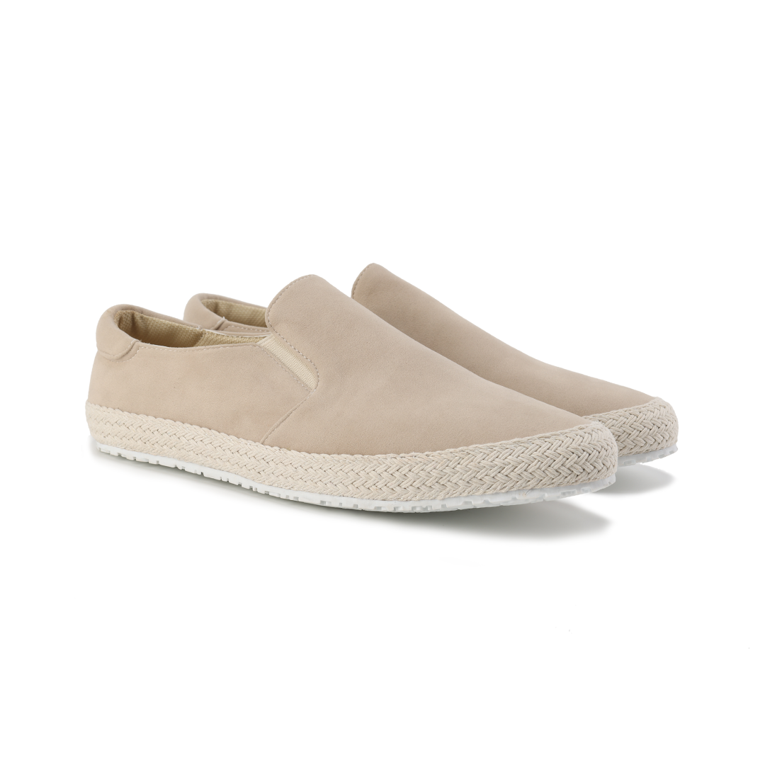 Gianni | Espadrillas slip-on in camoscino sintetico con bordo in corda da uomo