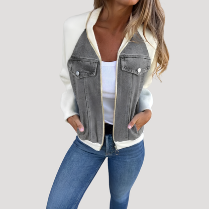 Pascale | Giacca in Jeans Donna con Zip