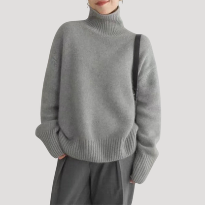 Ninon | Maglione Collo Alto Donna Oversize Maglia Spessa