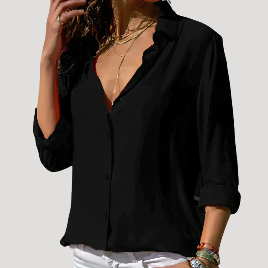 Ophelia | Blusa fluida ed elegante a maniche lunghe