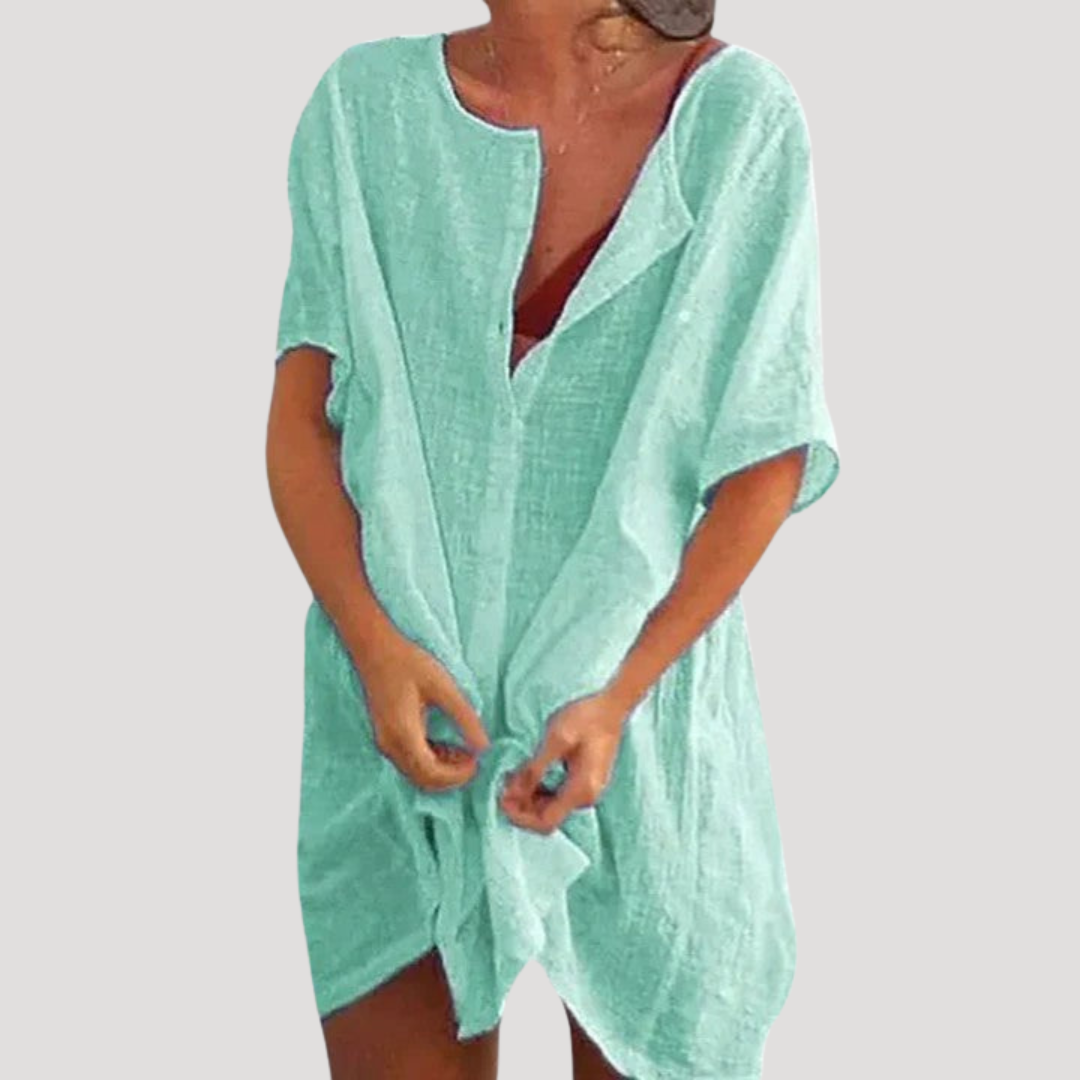 Jessica | Robe Tunique Donna Casual Collo a V Ampio