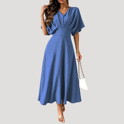 Lina | Robe Midi Trapezio Col V Donna