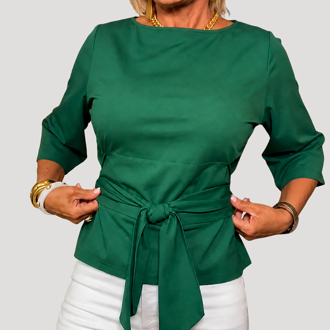 Ester | Top Donna Adattato con Nodo in Vita