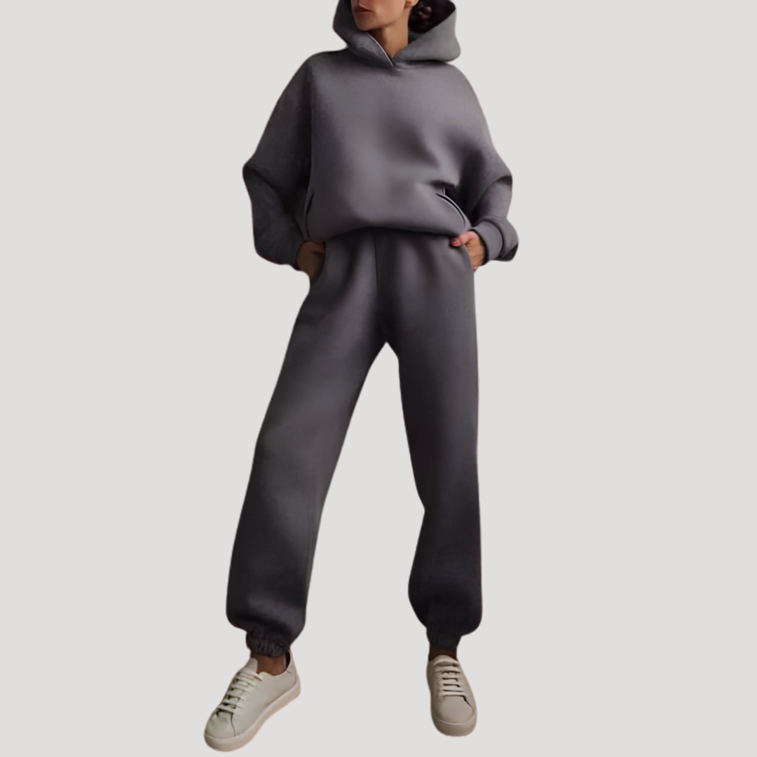 Cloe | Completo Donna Casual Felpa con Cappuccio e Pantaloni Jogging