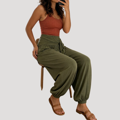 Paloma | Pantaloni Palazzo Alta Vita Donna