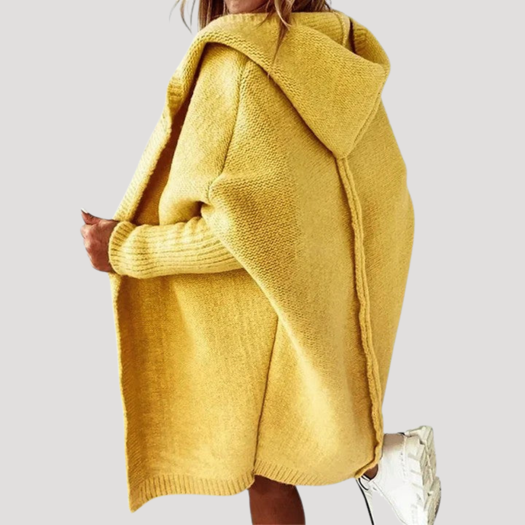 Sonia | Gilet Donna Oversize con Cappuccio Casual