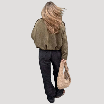 Kathleen | Bomber Oversize Donna con Collo
