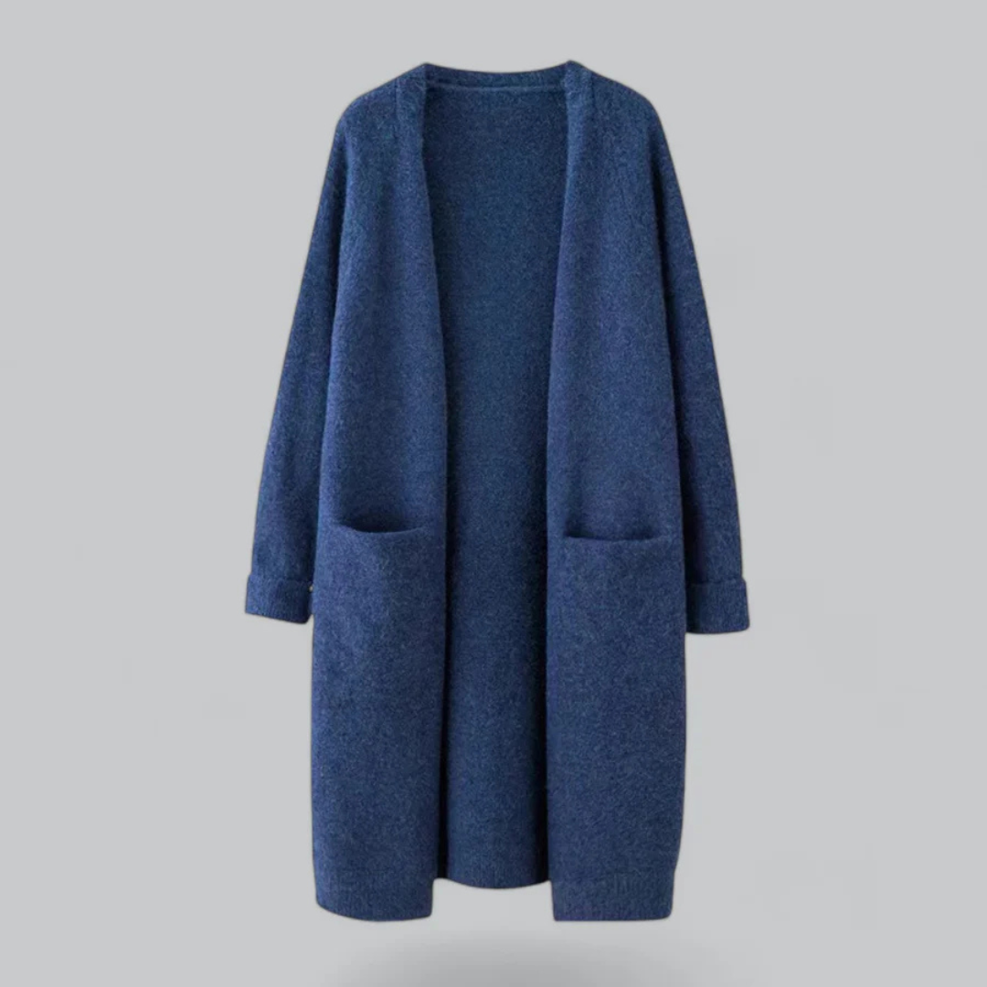 Anne Marie | Cardigan Lungo Donna con Tasche