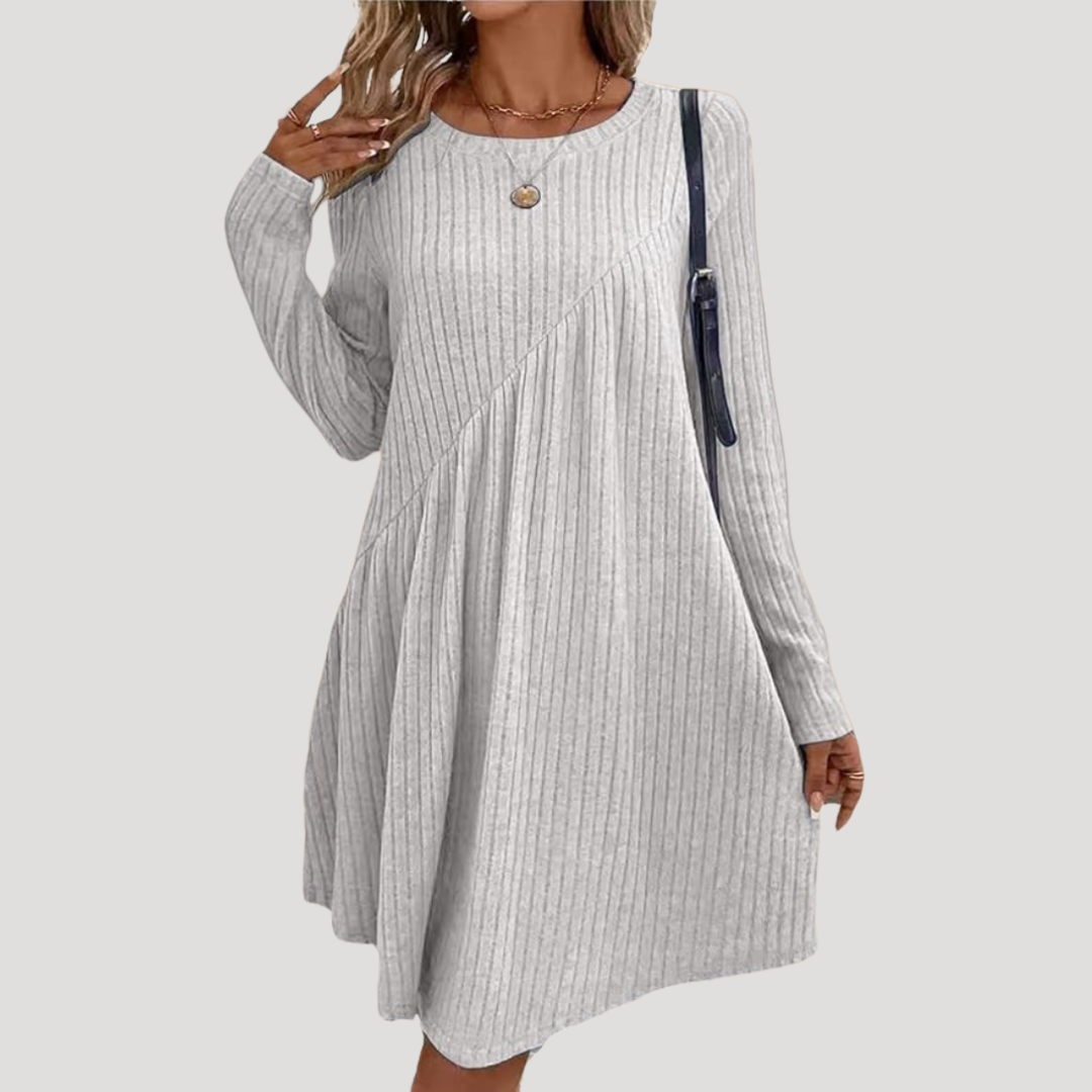 Anna Paola | Abito Dritto Donna Casual Lunghezza Ginocchio