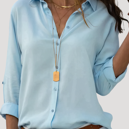 Alba | Blusa fluida ed elegante a maniche lunghe