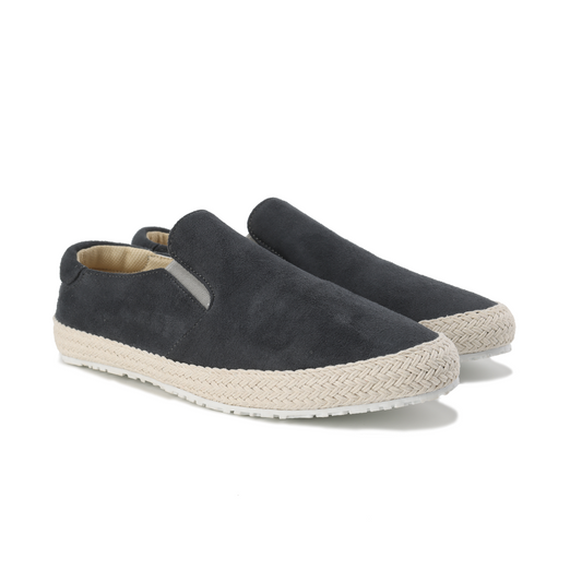 Gianni | Espadrillas slip-on in camoscino sintetico con bordo in corda da uomo