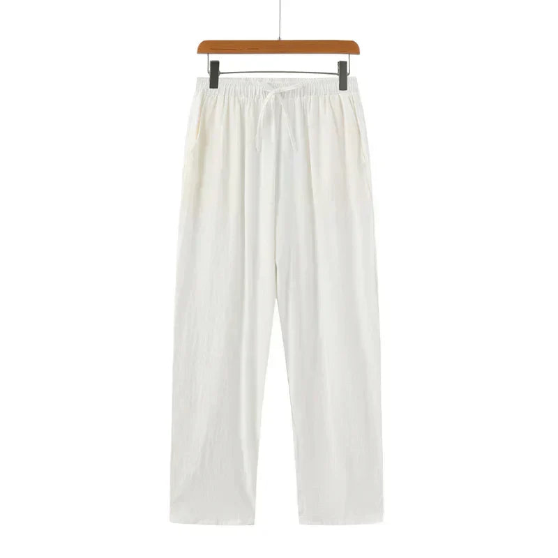 Donato | Pantaloni a vita elastica con coulisse e tasche da uomo