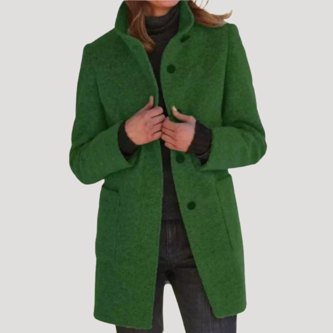 Daisy | Cappotto Lungo Donna con Collo Alto