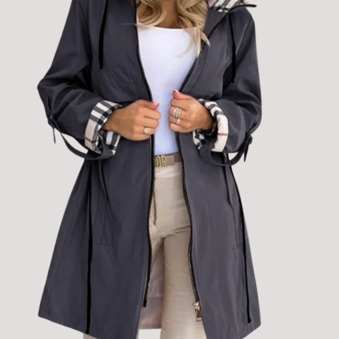 Eloise | Cappotto con Cappuccio Donna Cinturato Casual