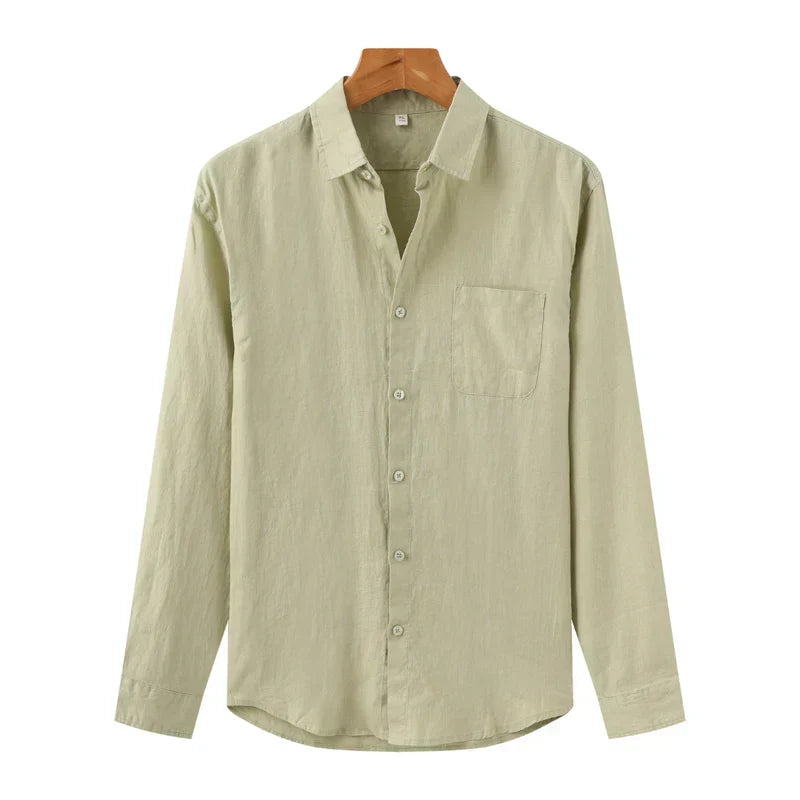 Andrea | Camicia a maniche lunghe con taschino da uomo