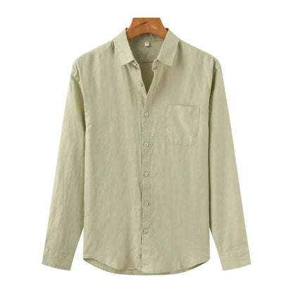 Andrea | Camicia a maniche lunghe con taschino da uomo