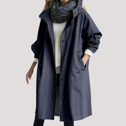 Noelle | Cappotto Donna Bottonato con Cappuccio