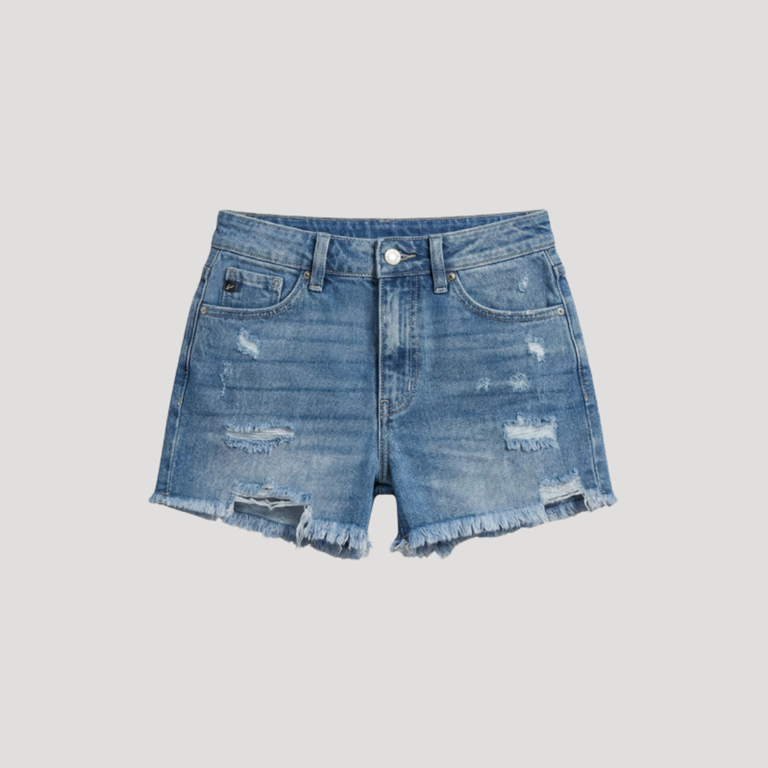 Ana Sofia | Short in Jeans Donna Vita Alta Strappato