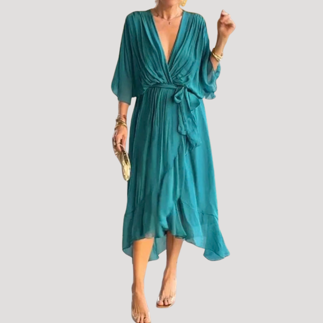 Adrienne | Robe midi donna fluida senza tempo