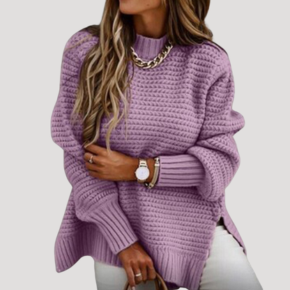 Valentina | Maglione Donna in Maglia Taglio Ampio con Collo Alto
