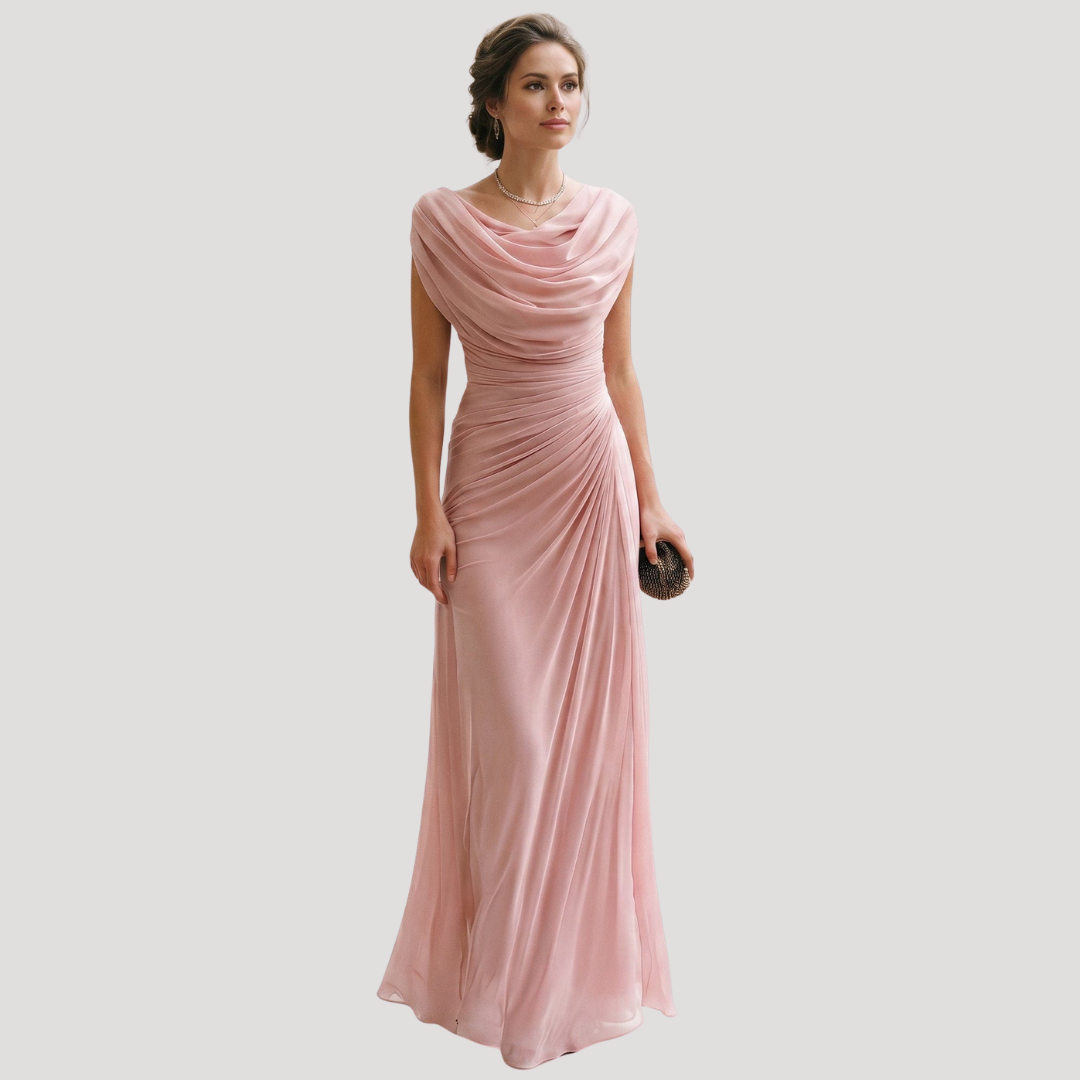 Ruby | Abito Lungo Donna Drappeggiato Fluido Elegante