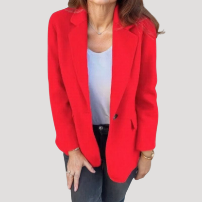 Lina | Blazer Lungo Donna a Bottone Singolo